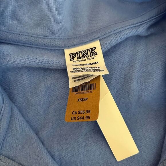 Victoria’s Secret PINK lightweight jacket, Blue, Size XS, NWT - Picture 6 of 8